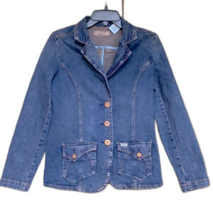 Levi’s fitted jean blazer jacket